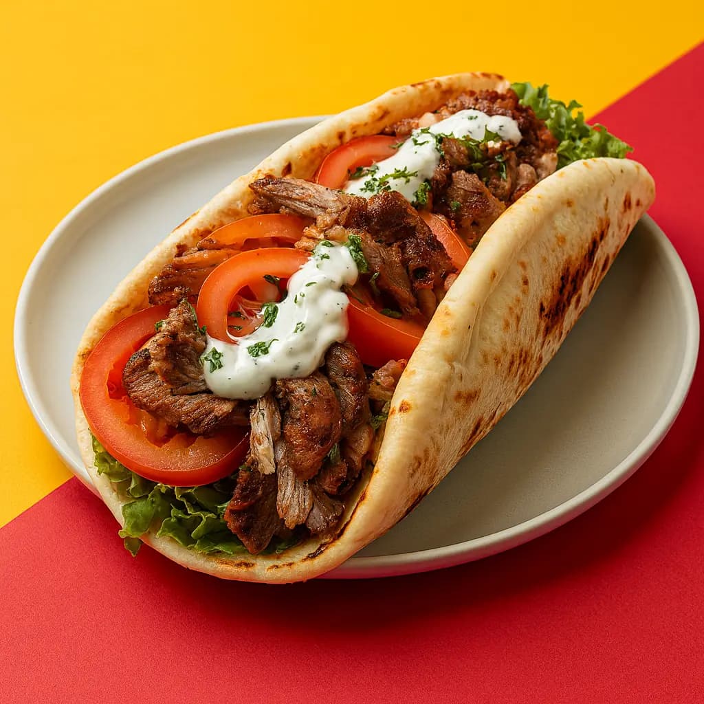A fresh Lamb Gyro